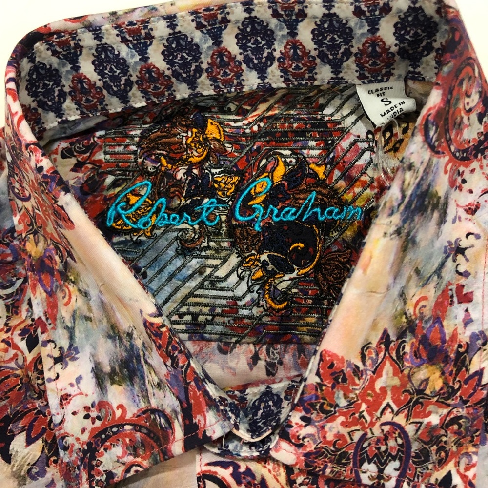 Robert Graham Entrainer Multi Colored NWT Sz Small - Picture 3 of 8